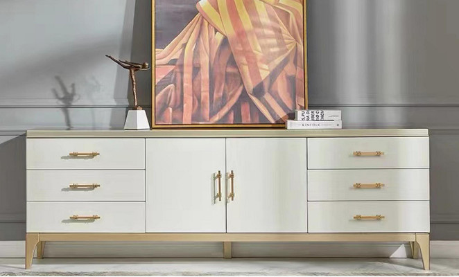 Buffet Commode Designer Armoires de luxe en bois blanc Commodes Armoire