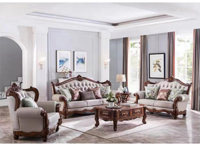 Ensemble de canapés 3+2+1 place Fauteuil de groupe Canapés classiques S Set