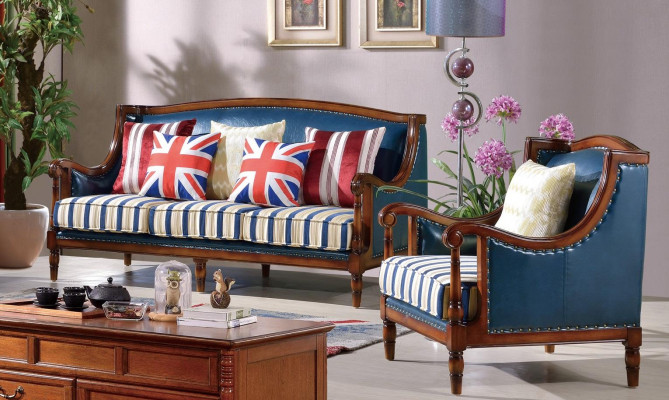 American Furniture Canapé Set USA Ensemble 3+1 Places Trois Places Fauteuil