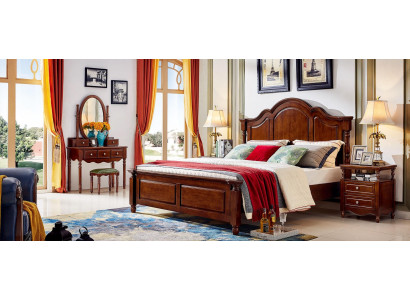 Lits de design Meubles de luxe 2x Tables de chevet 3 pièces. Ensemble de chambre