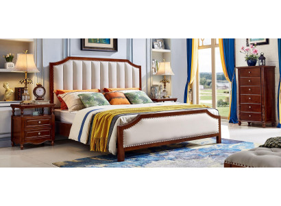 Chambre de luxe Lit Lit double Cadre de lit en bois Design de meubles Lits