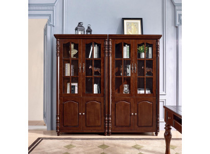 Étagère Bibliothèque Vitrine Armoire Étagère Armoire en Bois Meuble de Rangement 2 pièces