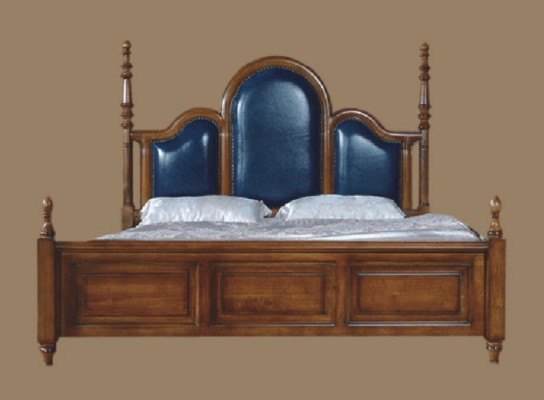 Lit double Bois Rembourrage Chambre de luxe Lits Cadre de lit double