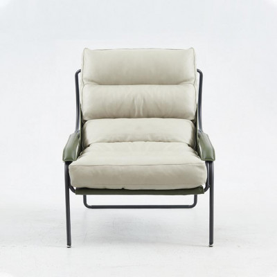 Fauteuil + Repose-pieds Ensemble de luxe Relax Fauteuil simple Pouf 2 pièces