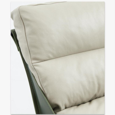Fauteuil + Repose-pieds Ensemble de luxe Relax Fauteuil simple Pouf 2 pièces