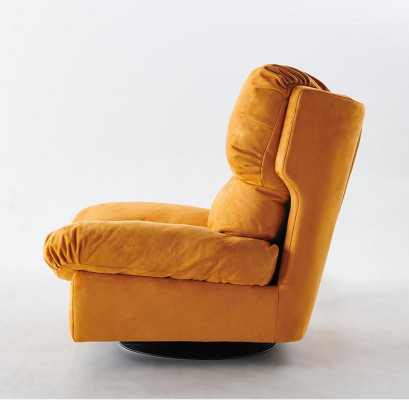 Fauteuil pivotant pour TV Fauteuil pivotant pour une seule personne Canapé relax Meuble en tissu textile