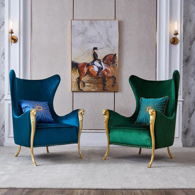 Fauteuil de luxe Fauteuil Canapé Une place Mobilier Réception de l'hôtel Mobilier Cabinet d'avocats