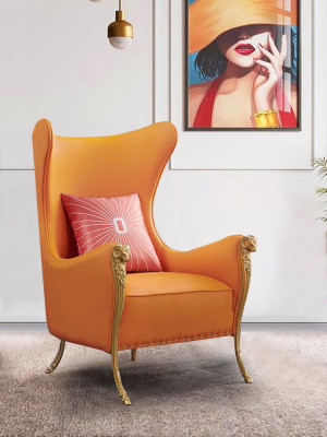 Fauteuil de luxe Fauteuil Canapé Une place Mobilier Réception de l'hôtel Mobilier Cabinet d'avocats