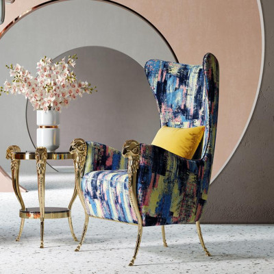 Fauteuil de luxe Fauteuil Canapé Une place Mobilier Réception de l'hôtel Mobilier Cabinet d'avocats