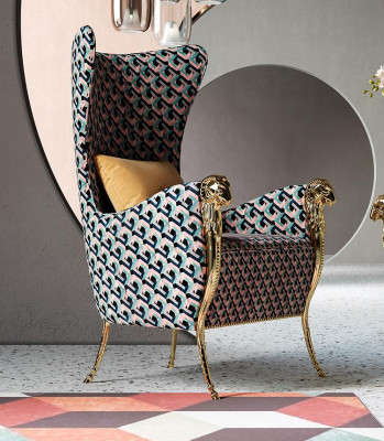 Fauteuil individuel Fauteuil ailé Canapés Meubles Téléviseur Meubles de design Ameublement