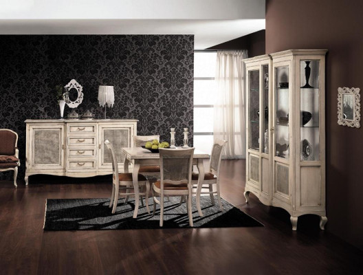 Table Table à manger Style antique Meubles en bois massif Tables en bois italien