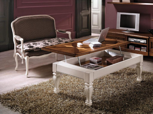 Table de salon de luxe Table basse Table en bois Tables de design Meubles italiens nouveaux