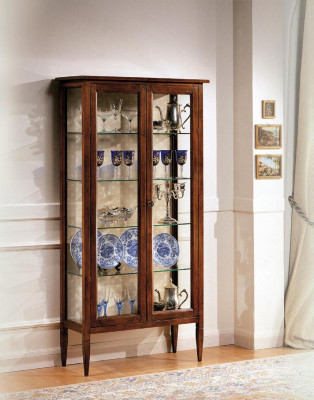 Salle de séjour Buffet en verre Armoire Vitrine Buffet en bois Salle à manger Armoires en bois Meubles