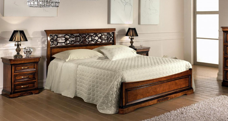 Meuble de lit pour chambre Lit double Lit en bois Lit design Vaccari cav giovanni
