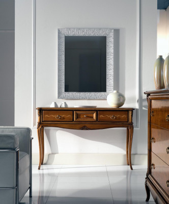 Consoles Table de chevet Chambre Table d'appoint Design moderne Mobilier Bois marron