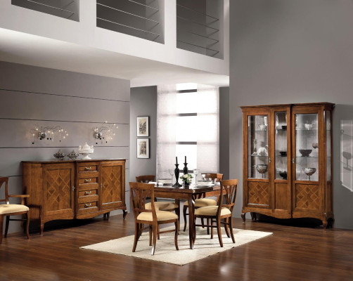 Table à manger Style Antique Meubles en bois massif Tables à manger italiennes Table en bois Tables