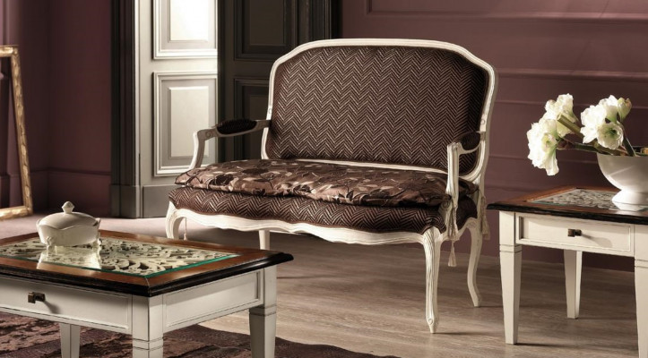 Canapé Canapé Design Canapé Tissu Moderne Deux Places Tabouret 2 Places