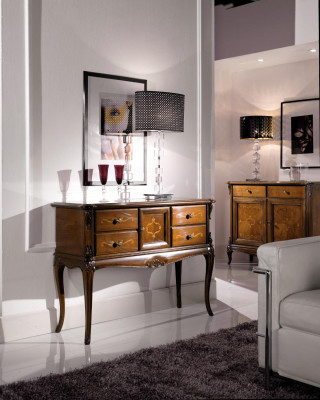 Buffet Commode Bois Italien Mobilier Armoires Consoles Commodes Console nouveau
