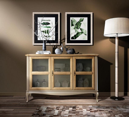 Commode Salon Commodes Tiroirs Bois Buffet Armoire Armoires Massif