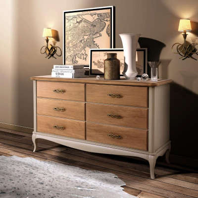 Salon Commode Commodes Tiroirs Bois Serviteur Coffret Cabinet Solide neuf