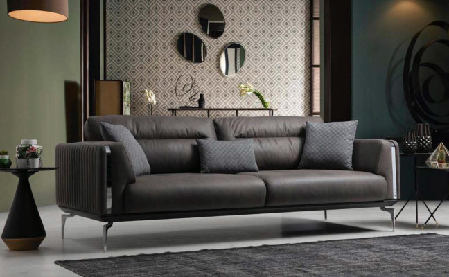 Ensemble de canapé de luxe Canapé Suite Canapés 3+1 places Fauteuil Moderne Polyester neuf