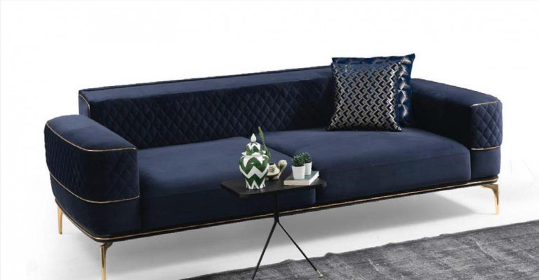 Ensemble de canapés, canapé luxueux, fauteuil, canapés trois places, suite 3+3+1 place moderne
