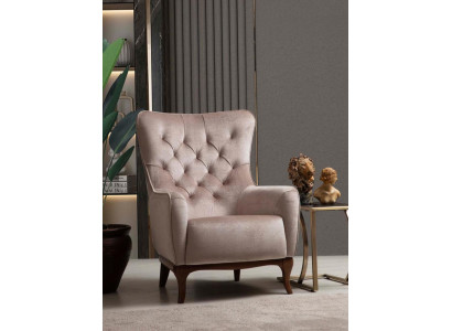 Fauteuil une place de luxe 1 place Siège rembourré Designer Tissu de siège Textile Moderne
