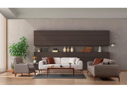 Ensemble de canapé de luxe, 2 canapés 3 places, 1 place, ensemble moderne 3 pièces modernes