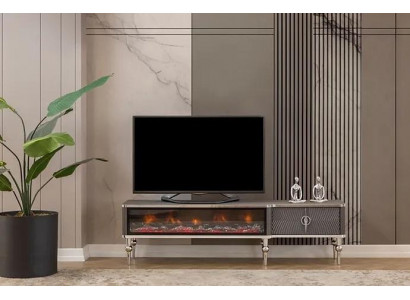 Buffet TV cheminée métal bois MDF meubles de luxe nouveaux meubles de télévision blancs