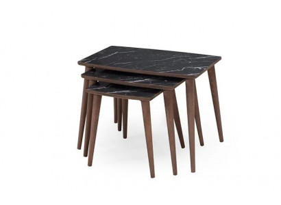 Tables basses rectangulaires 3 x Set Noir Salle à manger -Salon tables new