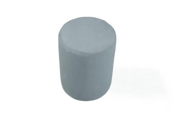 Tabouret luxueux avec une couverture textile blanche et un nouveau cadre en MDF