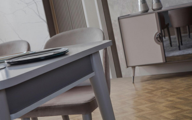 Table extensible de luxe - Chaises de salle à manger design modernes en textile