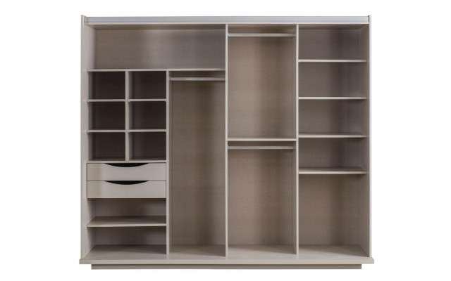 Armoire à glace pour chambre beige moderne en bois