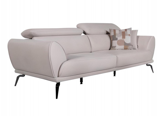 Salon blanc 3 places Canapé de luxe designer Canapé moderne Meubles de sièges neufs