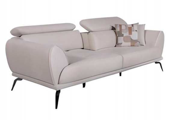 Salon blanc 3 places Canapé de luxe designer Canapé moderne Meubles de sièges neufs