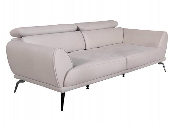 Salon blanc 3 places Canapé de luxe designer Canapé moderne Meubles de sièges neufs