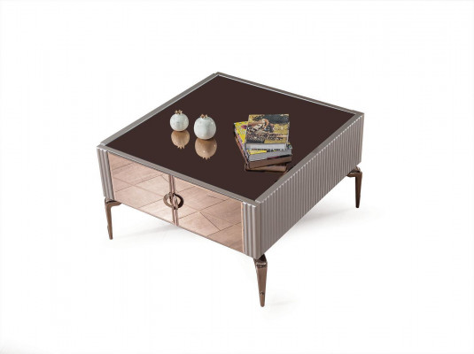 Stylisches Wohnzimmer-Set Designer-Dreisitzer-Polstersessel Couchtisch