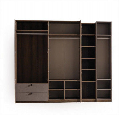 Armoire beige pour chambre de designer - Mobilier moderne de salle à coucher