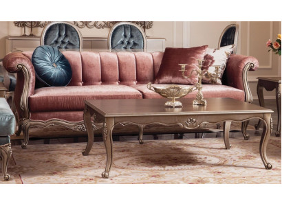 Canapé Canapé Rembourrage canapé trois places design classique Canapés trois places rose