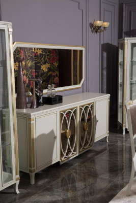 Buffet de luxe en bois Armoires de salle de séjour Vitrine nouvelle