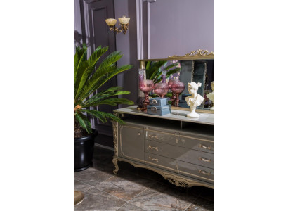 Buffet avec miroir Salon Design nouveau Meuble Console Buffet Bois