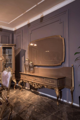Luxueuses consoles avec miroir Luxueux buffet Commode Console