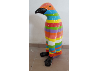 Sculptures de figurines abstraites modernes, sculptures de designer pour décorer le jardin, décoration de pingouin.