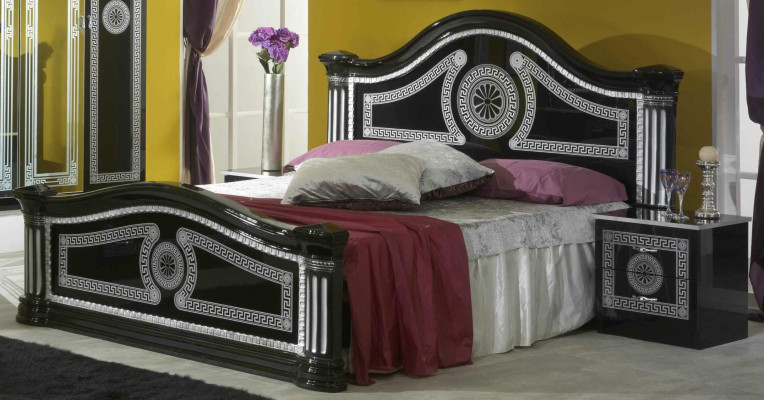 Chambre Ensemble Complet Style Royal Moderne Lit Table de chevet 6 pcs. nouveau
