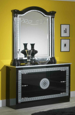 Chambre Ensemble Complet Style Royal Moderne Lit Table de chevet 6 pcs. nouveau