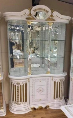 Vitrine Armoire en bois Vitrine classique Armoires en bois Design Salon en verre