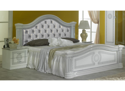 Ensemble de chambre de classe 3 pièces Lit Lit double Lits 2x Table de chevet Chesterfield