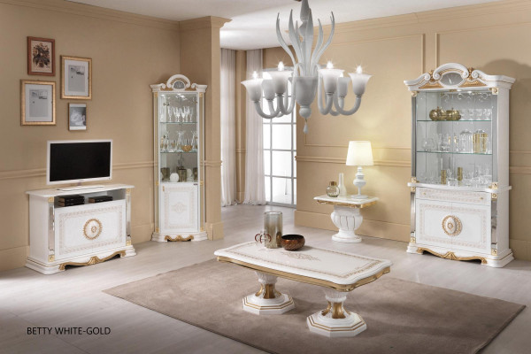 Vitrine Italienne de meubles de luxe présentoirs armoires commode armoire en verre design.