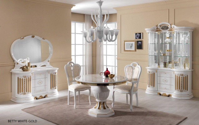 Commode classique avec miroir Buffet xxl Armoire Buffet Meubles Italiens