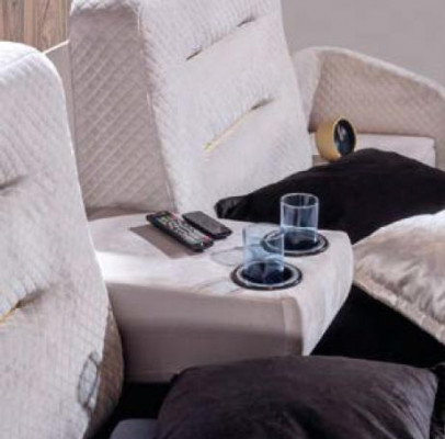 Lit double Lits Moderne Luxe Tabouret Multifonction Design de lit Velours